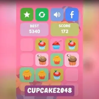 Cupcake 2048 logo